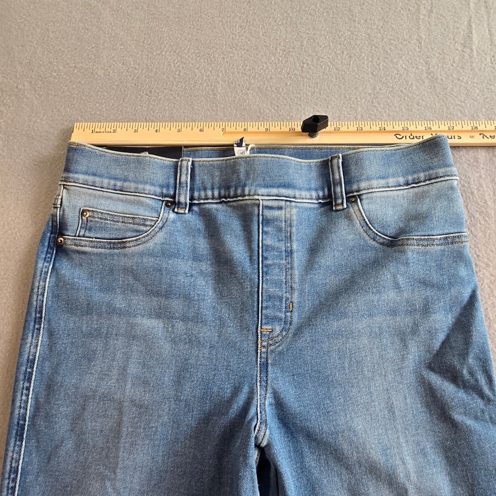 Spanx Flare Jeans Womens XL Stonewashed Blue High Rise Shaping Stretch 20960R - Picture 9 of 9